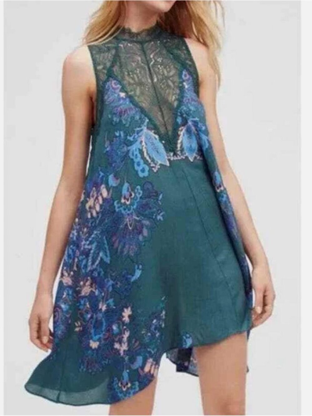 Intimately Free People Marsha Printed Slip Trapeze Dress